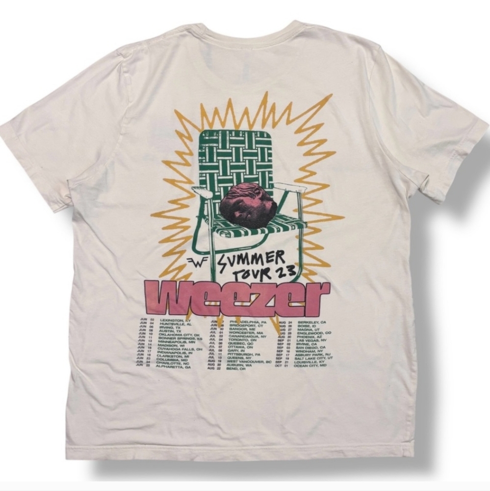 WEEZER Summer Tour 2023 Concert Merchandise T-Shirt